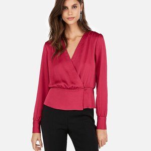 Surplice Wrap Front Top